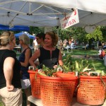 First Lady Carla Markell visits the Cool Spring Farmers' Market.
