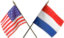 Dutch and American flags