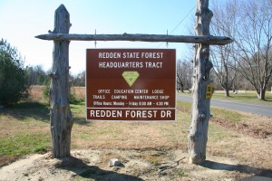 image: Stock photo of Redden State Forest Sign