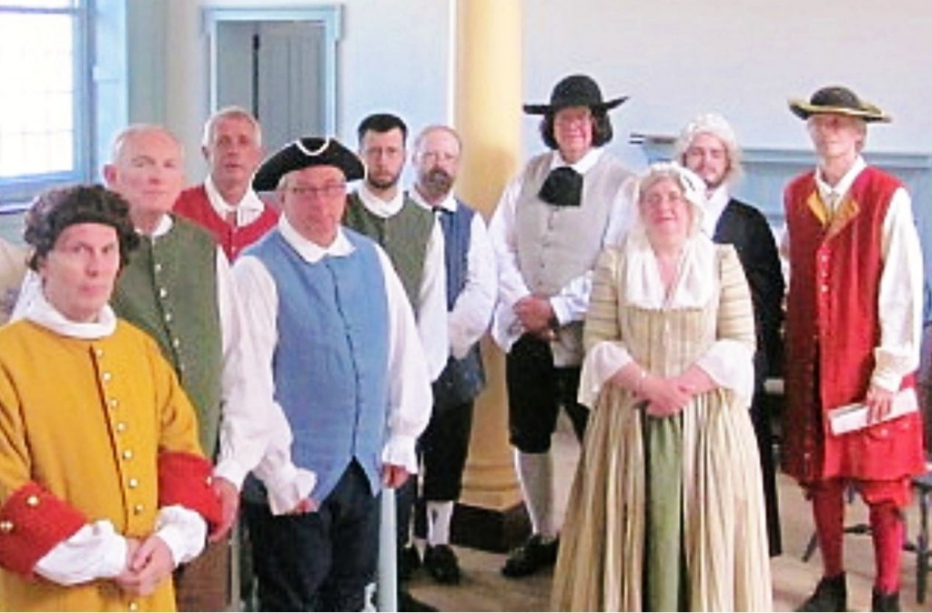 Cast of "The Trial of William Penn."