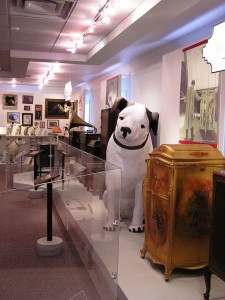 Photo of Displays at the Johnson Victrola Museum.