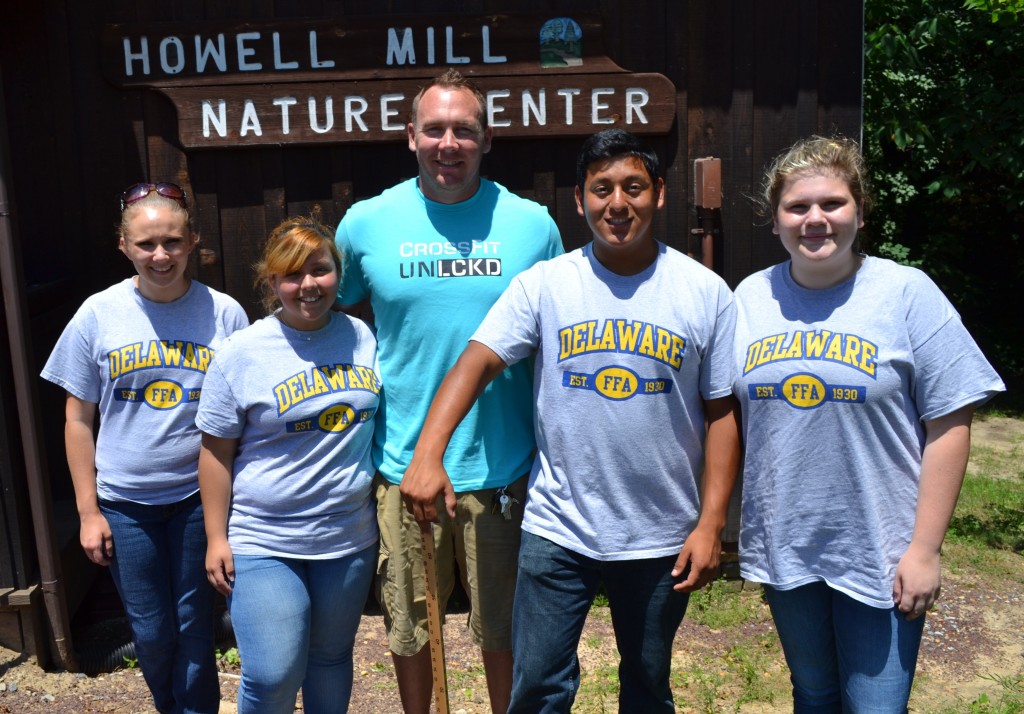 Sussex Central FFA: Cheyenne Poe, Ari Ruiz, Brandon McCabe, FFA Advisor, Ardany Coloma, and Susie Oaks.