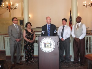 Governor spoke about a total of eight bills that he signed to further strengthen Delaware’s election laws and to make it easier for the Public Integrity Commission to enforce and monitor compliance with Delaware’s public integrity laws.
