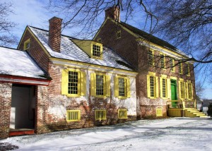 Mansion house at the John Dickinson Plantation.