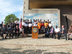 Governor Markell announced a new Gun Investigation Unit at the Delaware State Police. 