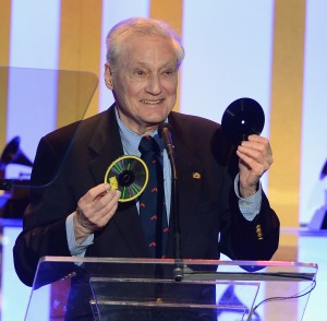 Oliver Berliner upon accepting his grandfather’s 2nd Grammy Award, January 2014. Photo courtesy NARAS.