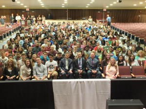 Governor Markell visited the senior class of Concord High School.