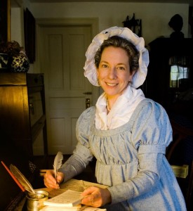 Kim Hanley will portray first lady Abigail Adams on June 25, 2015.