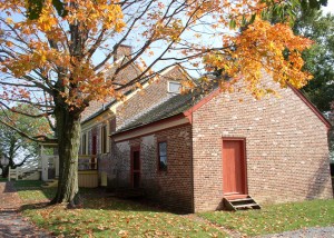 Autumn scene at the John Dickinson Plantation.