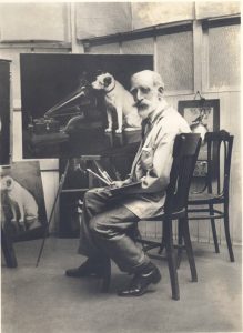 Artist Francis Barraud and his painting of Nipper listening to his master’s voice will be featured in a theatrical presentation at Dover’s Johnson Victrola Museum on June 3, 2017.