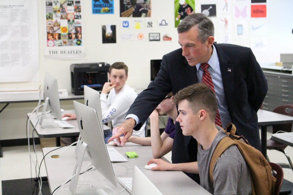 Gov. Carney visits Appoquinimink High School