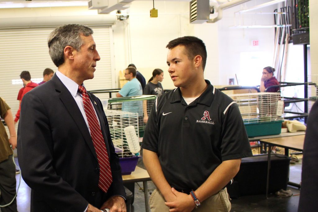 Gov. Carney visits Appoquinimink High School