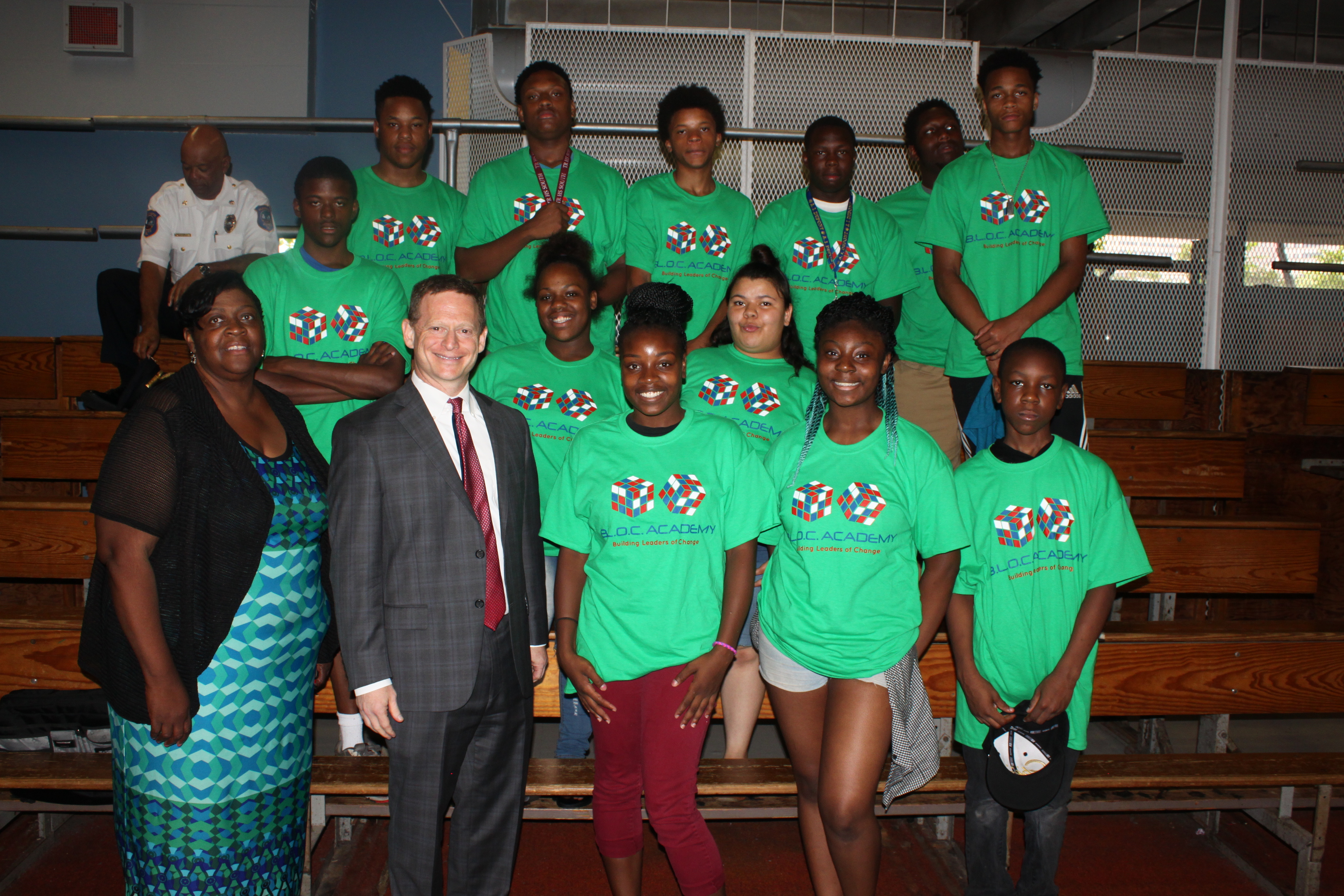 Attorney General Matt Denn with Pastor Lottie Lee Davis and participants of the Be Ready Community Development Corp.