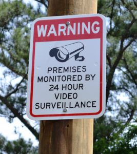 Video camera sign