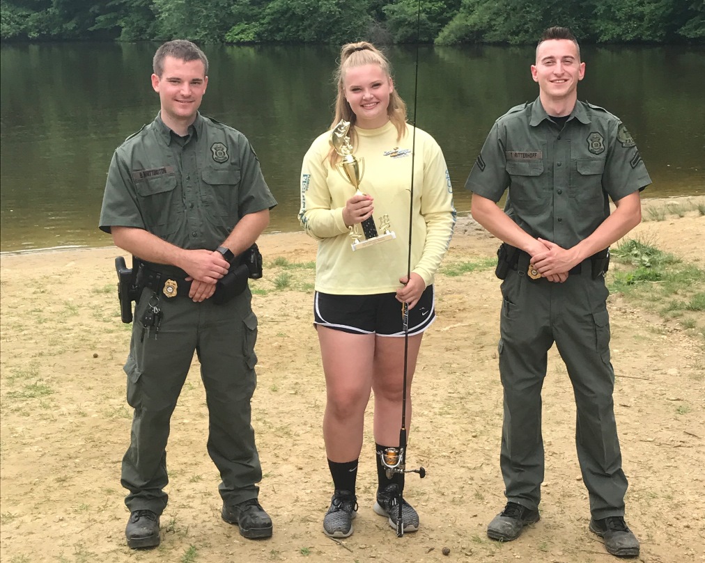 Youth Fishing Tournament Winner Elise Britton