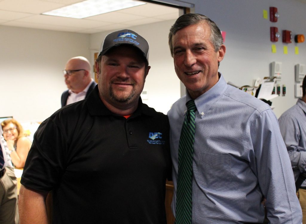 Governor Carney with Josh Wharton from DEC