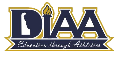 DIAA logo showing DIAA with "Education through Athletics" under it.