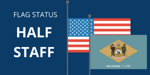 Delaware Flag Status - halbes Personal