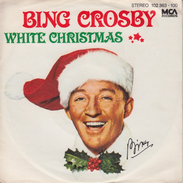 Photo of a Bing Crosby album, titled White Christmas