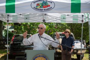 Delaware Secretary of Agriculture Michael T. Scuse kicks off Delaware Grown Week at the Rehoboth Farmers' Market