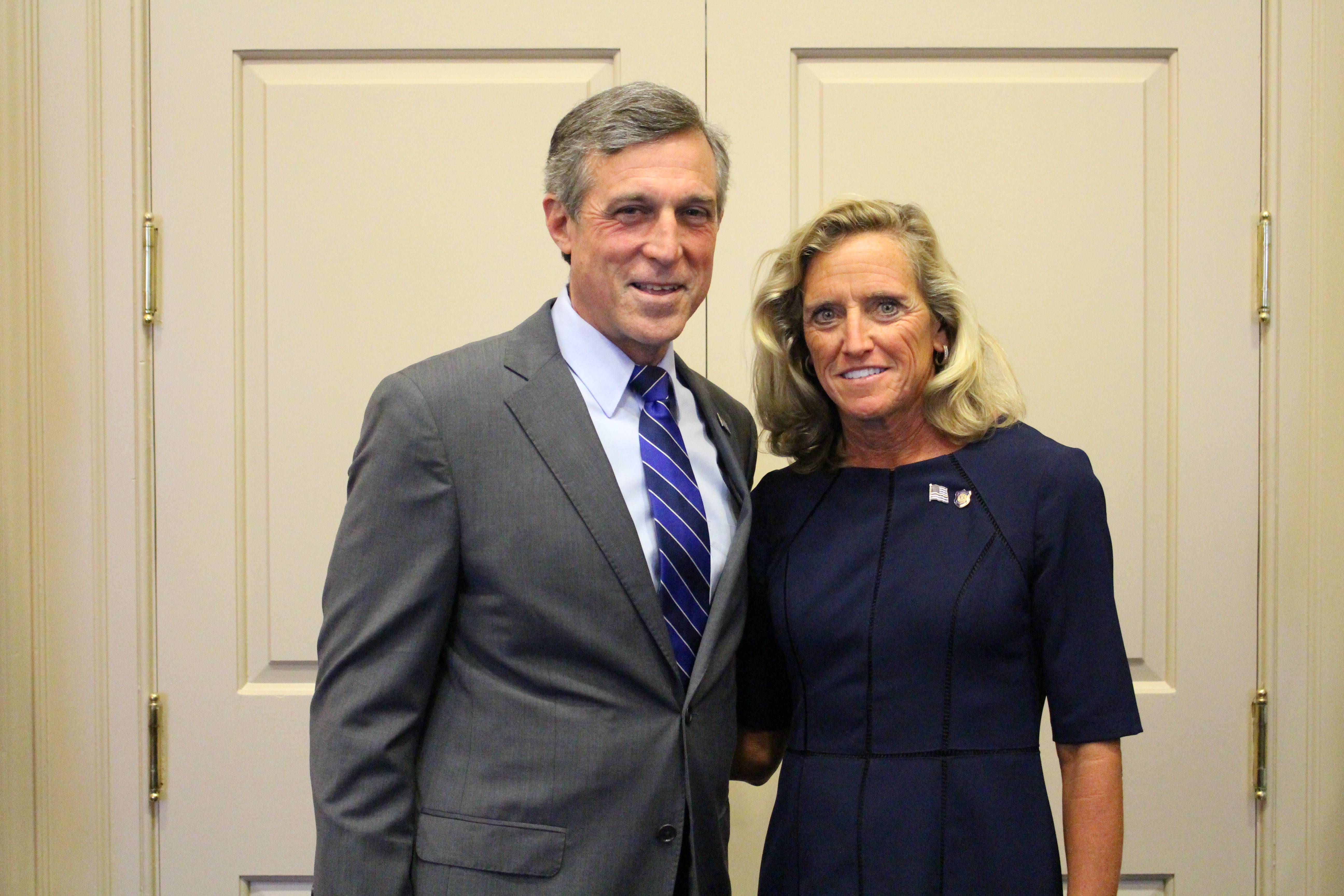 Governor Carney and Claire DeMatteis