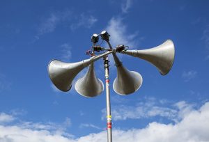Photo of a public alert siren