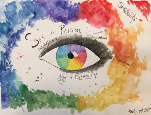 Seeing Eye rainbow colors
