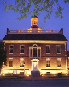 Photo of The Old State House at night