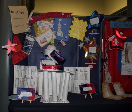 Detail from Bunker Hill Elementary School 2019 Delaware Day display
