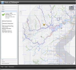 Sample online floodplain map