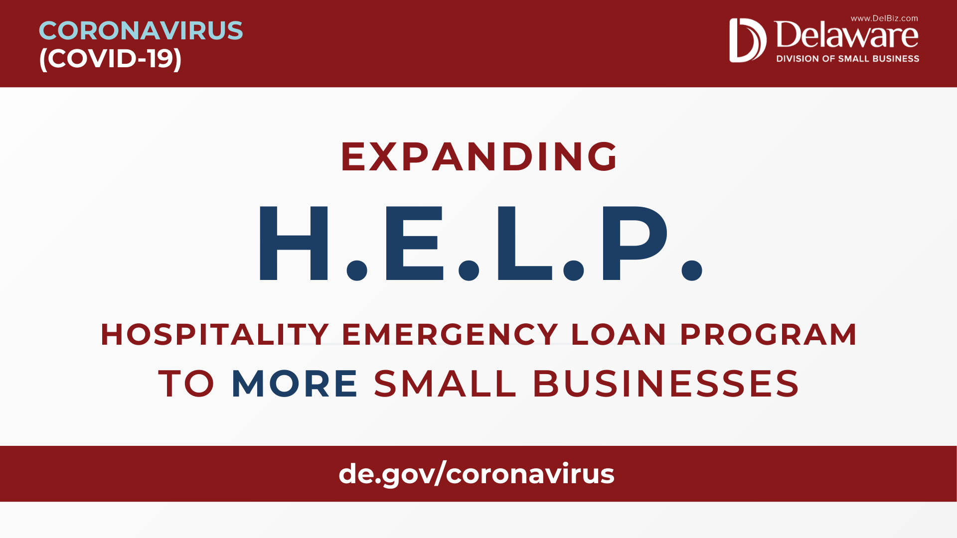 Governor Carney Expands Hospitality Emergency Loan Program H E L P State Of Delaware News