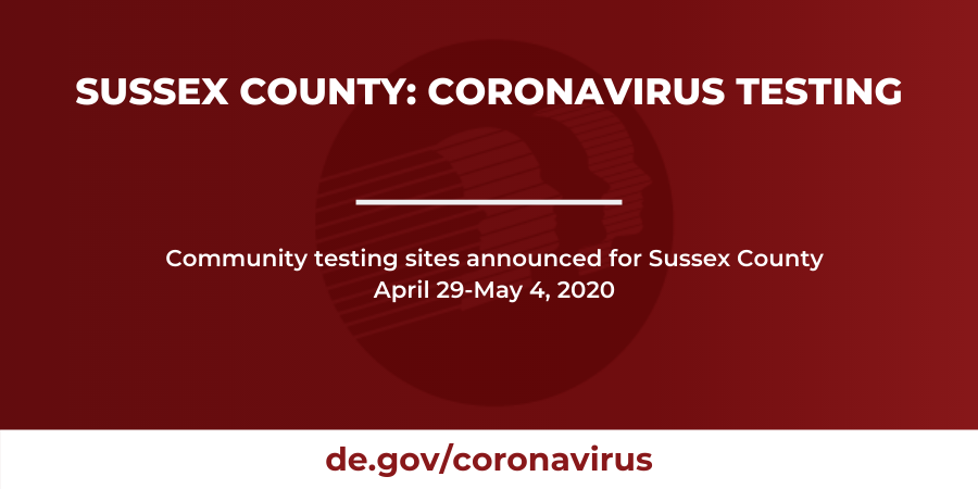 Coronavirus Testing Sites Announced in Sussex County for Week of April 29-May 4, 2020