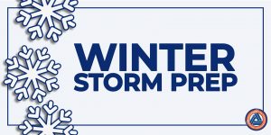 Graphic showing winter storm preparation