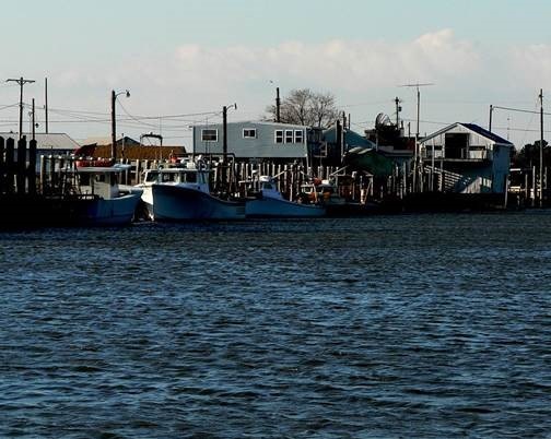 The working waterfront at Bowers Beach in Kent County