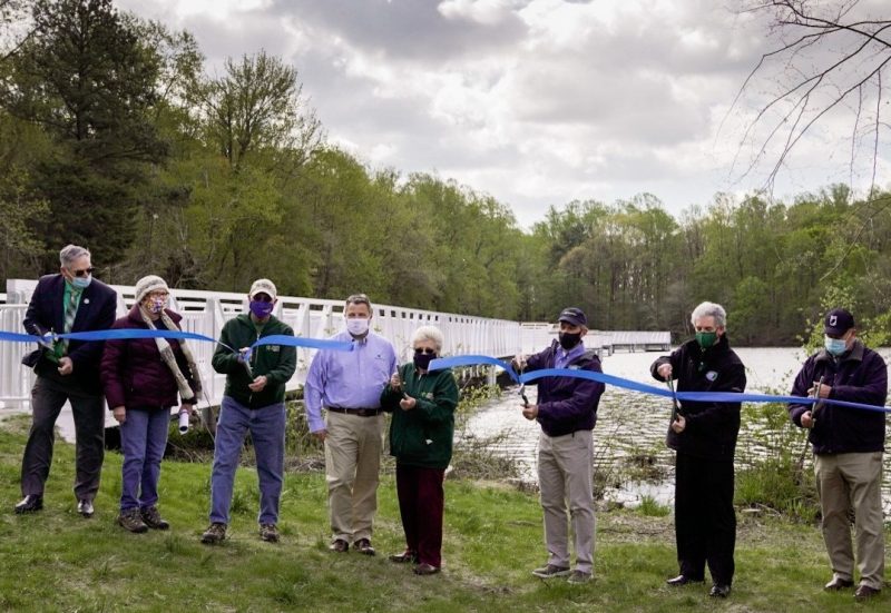 Ribbon cutting ceremony for new Killens Pond State Park boardwalk