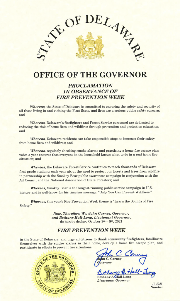 National Fire Prevention Week Proclamation