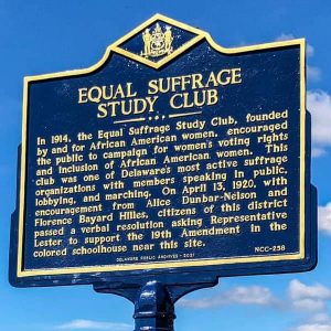 the equal suffrage club historical marker