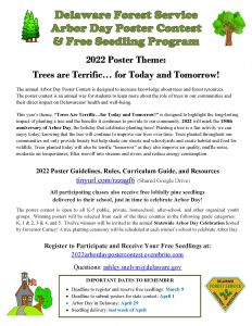 2021 Arbor Day Poster Contest Flyer
