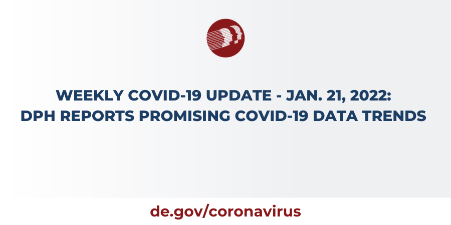 Weekly COVID-19 Update - Jan. 21, 2022: DPH Reports Promising COVID-19 Data  Trends - State of Delaware News