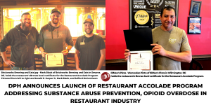 DPH ANNOUNCES LAUNCH OF RESTAURANT ACCOLADE PROGRAM ADDRESSING SUBSTANCE ABUSE PREVENTION, OPIOID OVERDOSE IN RESTAURANT INDUSTRY