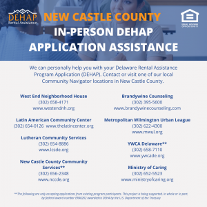 new castle county application assistance