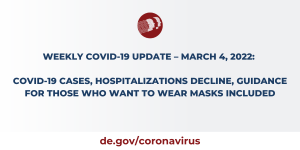 COVID-19 CASES, HOSPITALIZATIONS DECLINE, GUIDANCE FOR THOSE WHO WANT TO WEAR MASKS INCLUDED