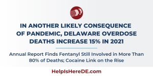 In Another Likely Consequence of Pandemic, Delaware Overdose Deaths Increase 15{b574a629d83ad7698d9c0ca2d3a10ad895e8e51aa97c347fc42e9508f0e4325d} in 2021 Division of Forensic Science Annual Report Finds Fentanyl Still Involved in More Than 80{b574a629d83ad7698d9c0ca2d3a10ad895e8e51aa97c347fc42e9508f0e4325d} of Deaths; Cocaine Link on the Rise