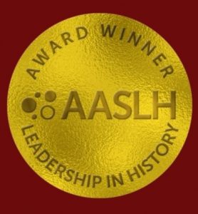 Logo for American Association for State and Local History Leadership in History Awards