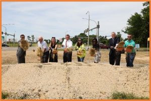 Governor John Carney and Secretary of Transportation Nicole Majeski joined in the ceremonial groundbreaking for the new interchange project in Milton