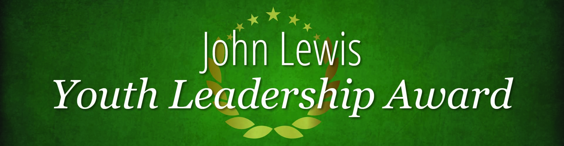 John Lewis Youth Leadership Award Website Banner