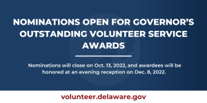 headline: Nominations Open for Governor’s Outstanding Volunteer Service Awards