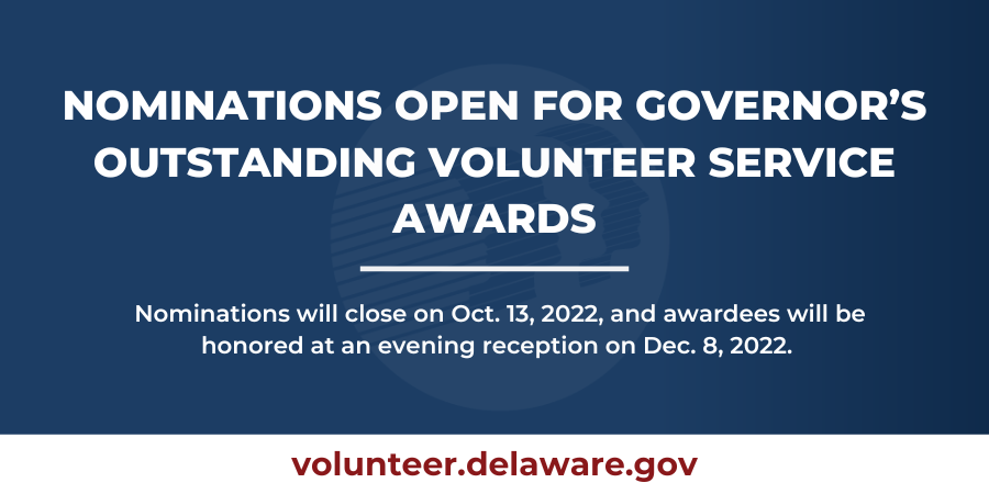 headline: Nominations Open for Governor’s Outstanding Volunteer Service Awards