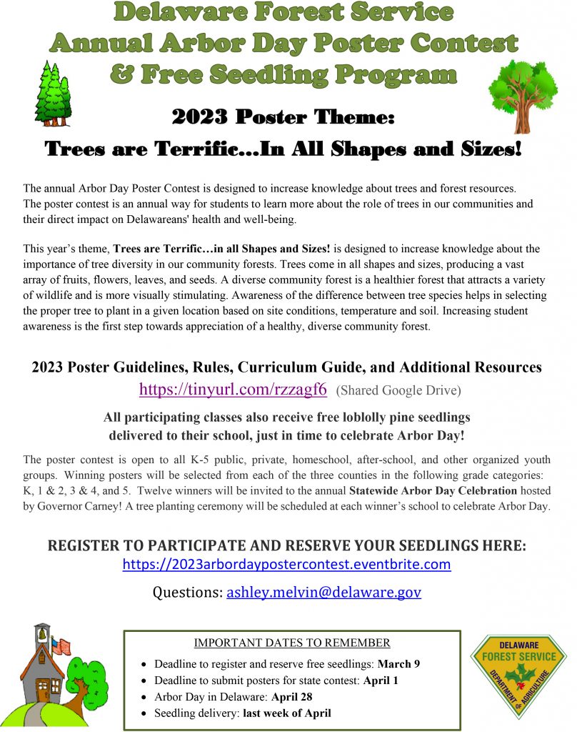 2023 Arbor Day Poster Flyer