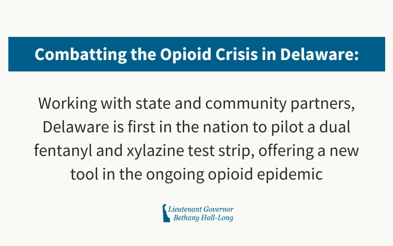 Lt. Governor Bethany Hall-Long, SIVAD, Community Partners Announce Groundbreaking Pilot Program to Reduce Opioid Deaths